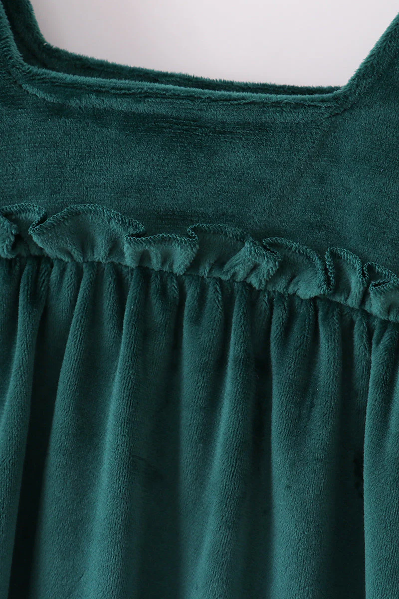 Forest velvet mom&me dress - Image 6