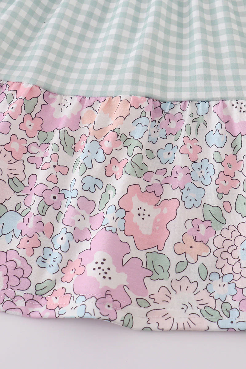 Garden gingham mom&me tiered dress - Image 7