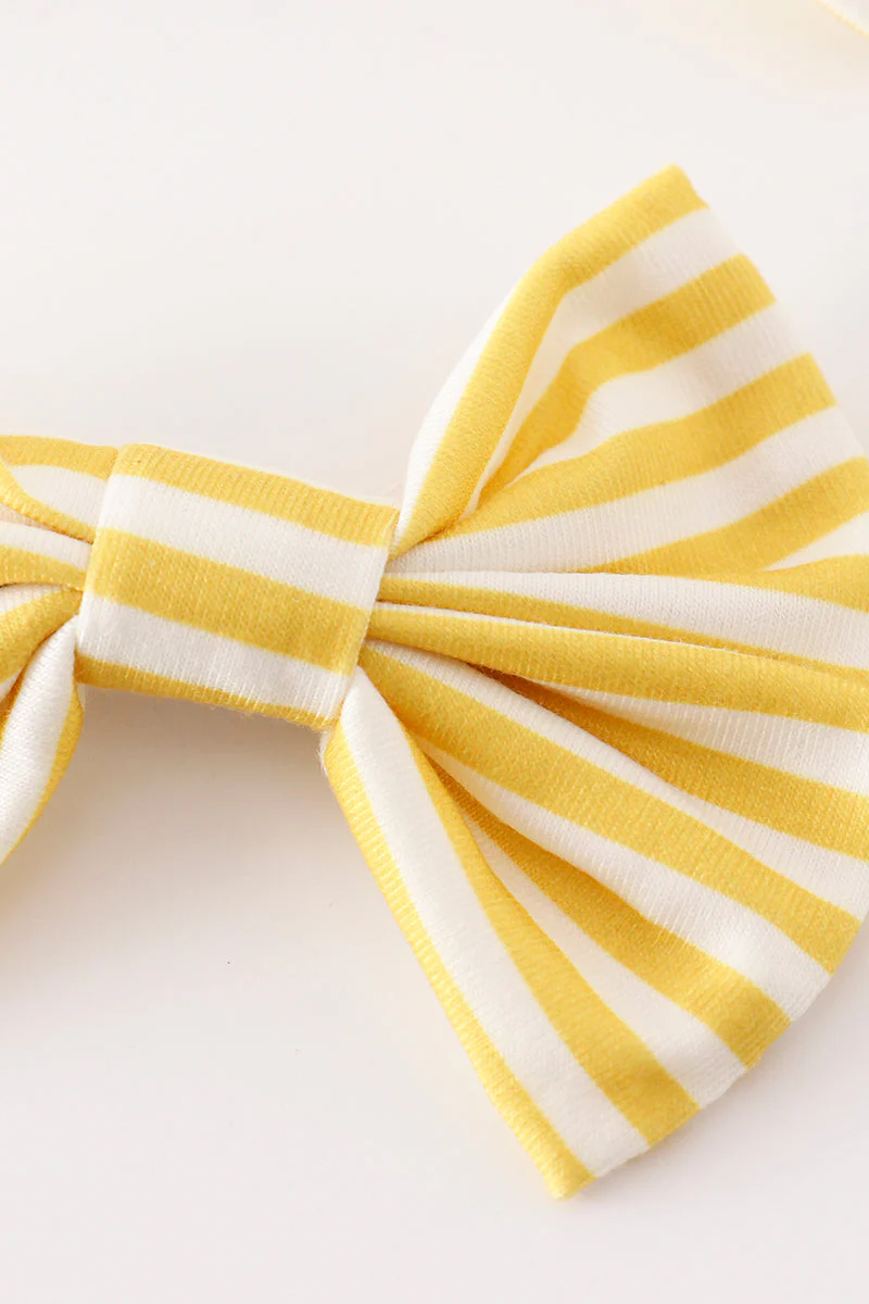 Gold piggie hair bow - Image 2