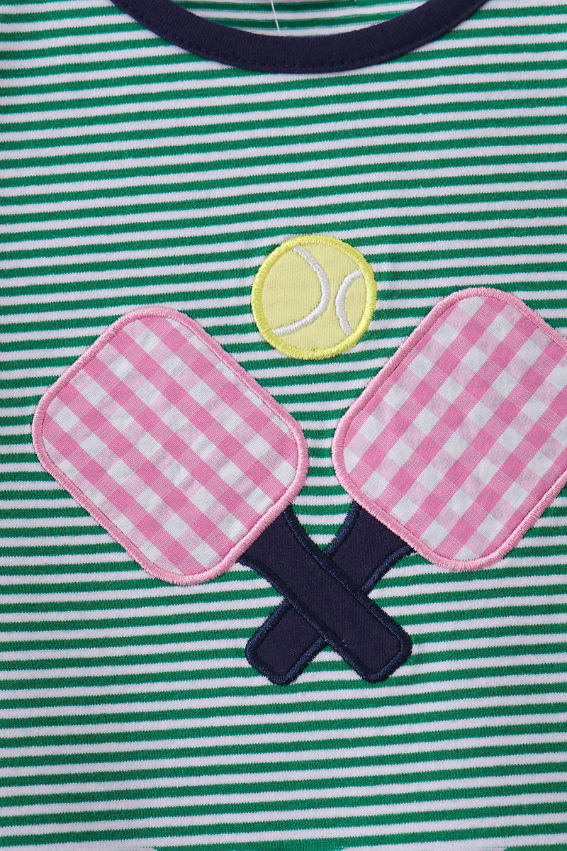 Green Ball Applique Dress - Image 2