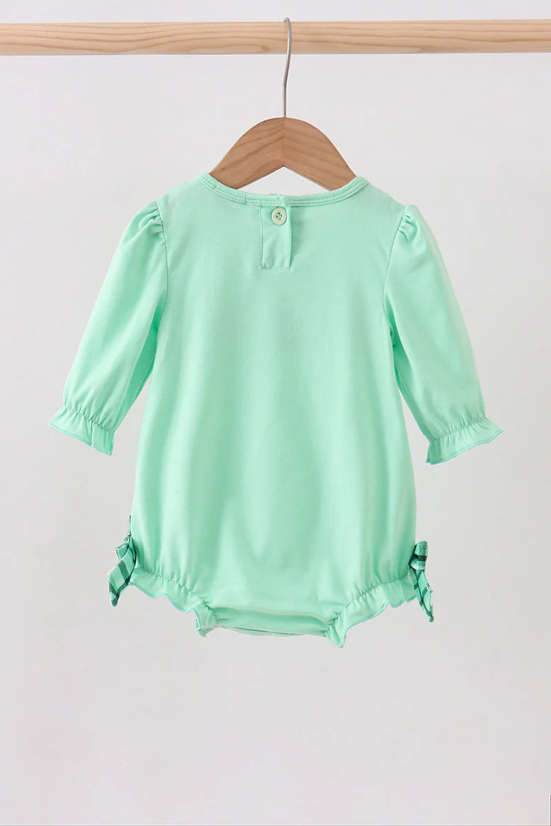 Green embroidery ruffle bubble - Image 6