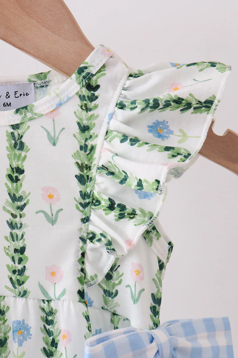 Green Floral Ruffle Bubble - Image 2