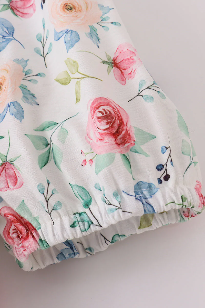 Green garden rose mom dress - Image 3