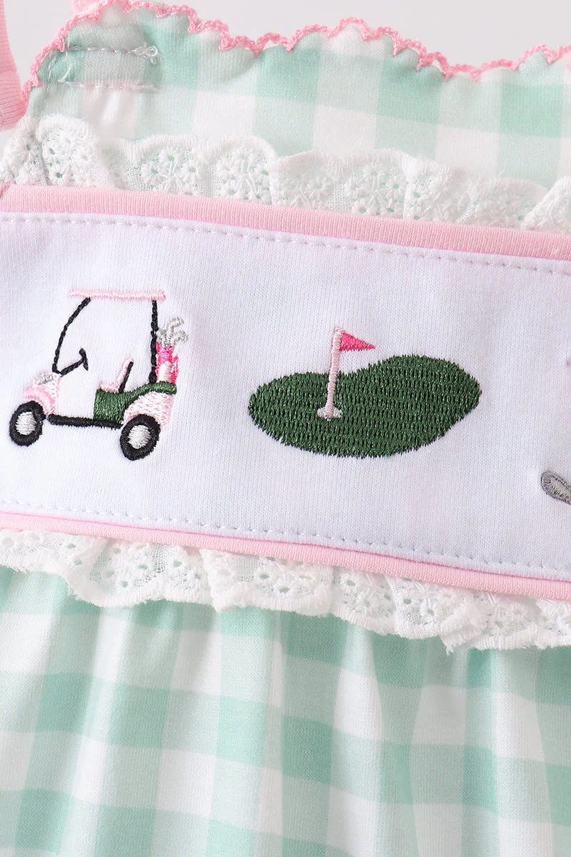 Green Golf Embroidered Bubble - Image 2