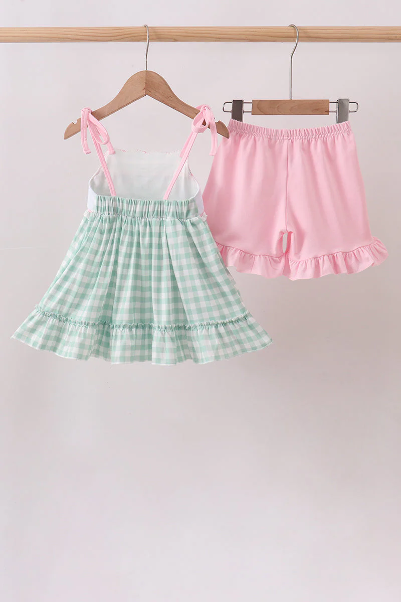 Green Golf Embroidered Ruffle Set - Image 5