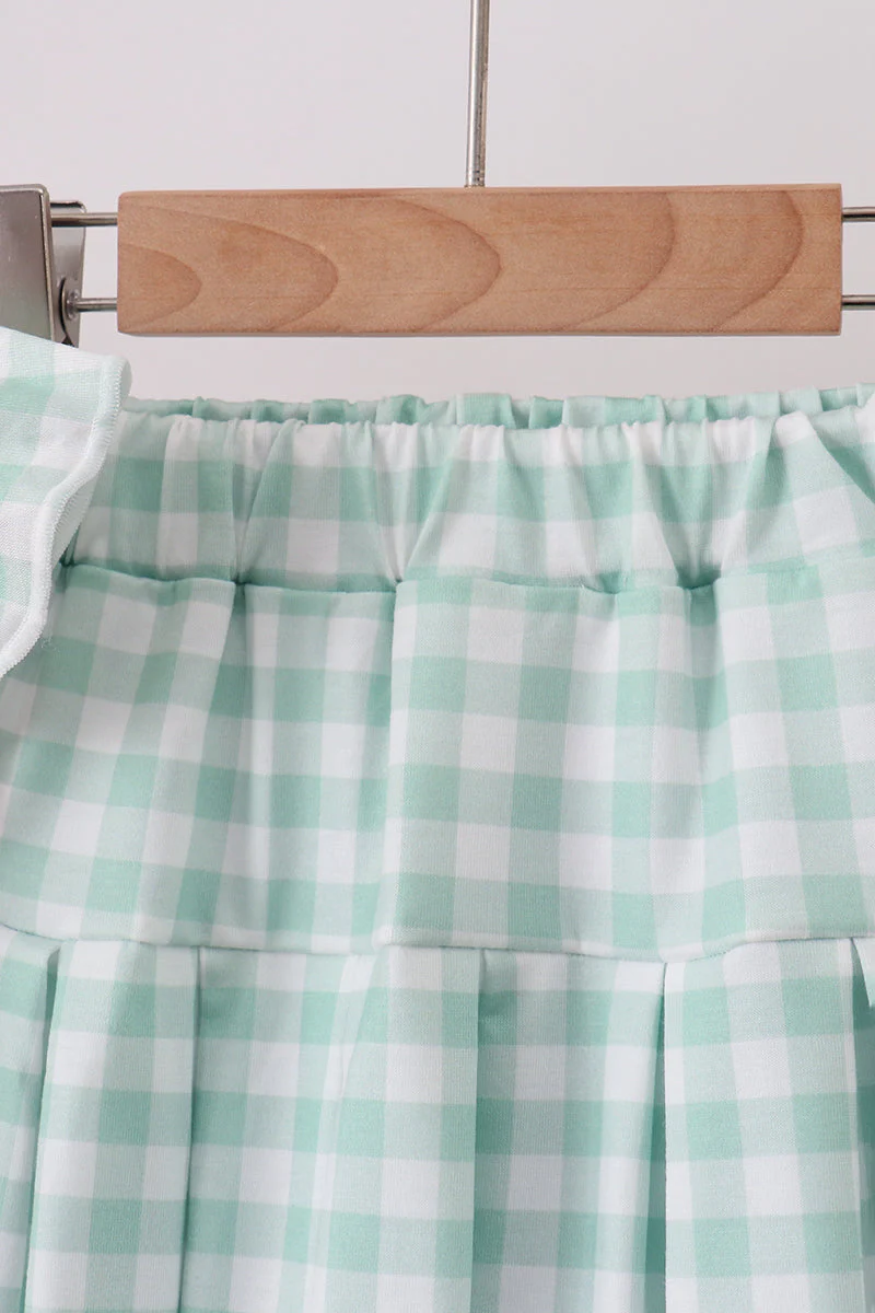 Green Golf Embroidered Skorts Set - Image 4
