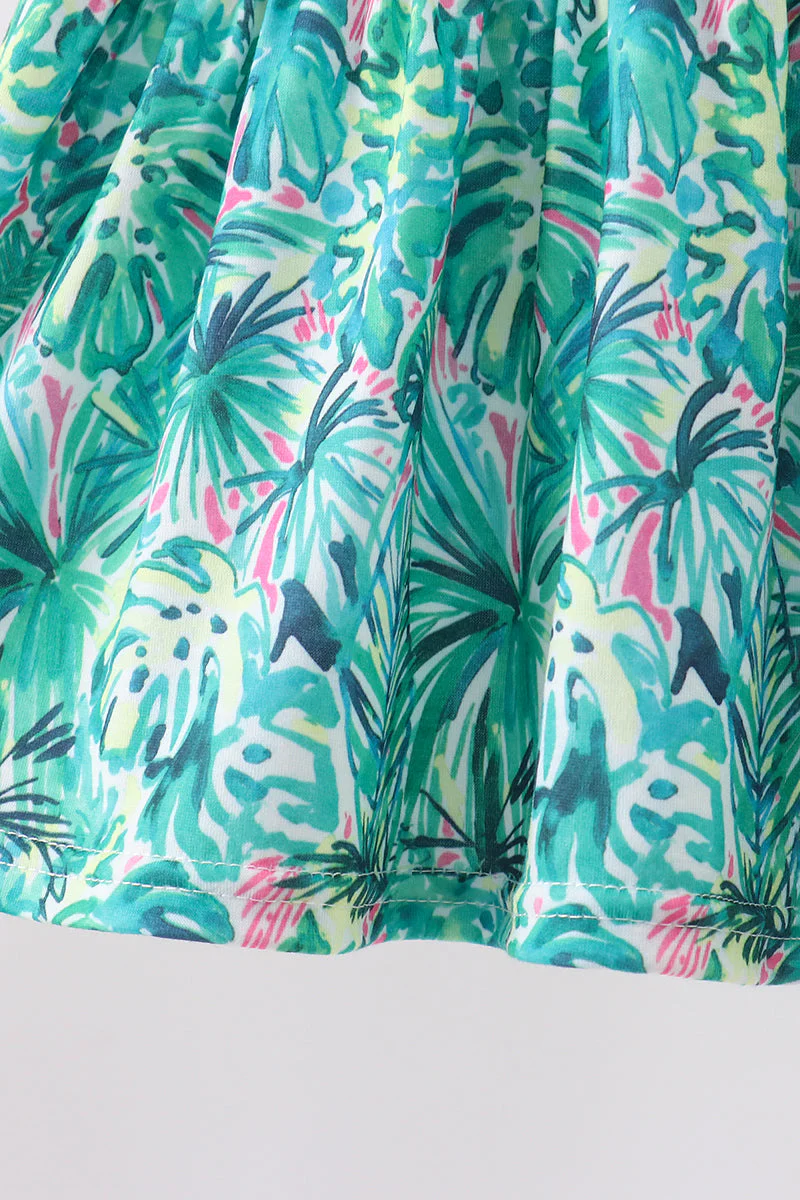 Green Lily Floral Bloomer Set - Image 2