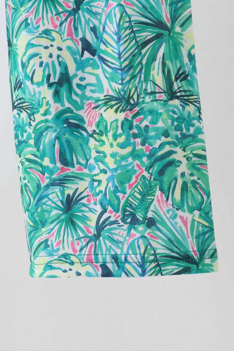 Green Lily Floral Jumpsuit - Image 4