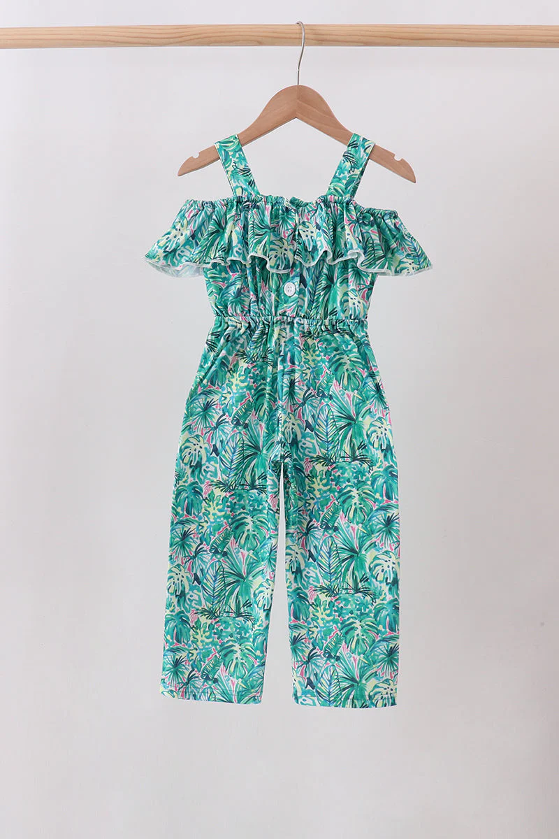 Green Lily Floral Jumpsuit - Image 5