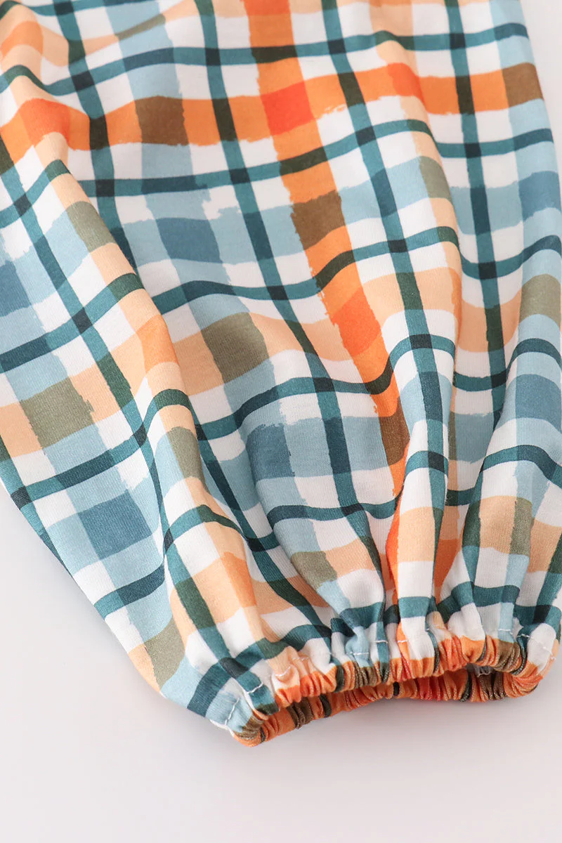 Green plaid mom&me dress - Image 4