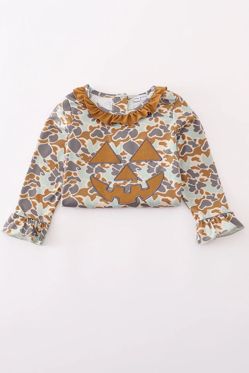 Halloween camouflage applique ruffle dress - Image 5