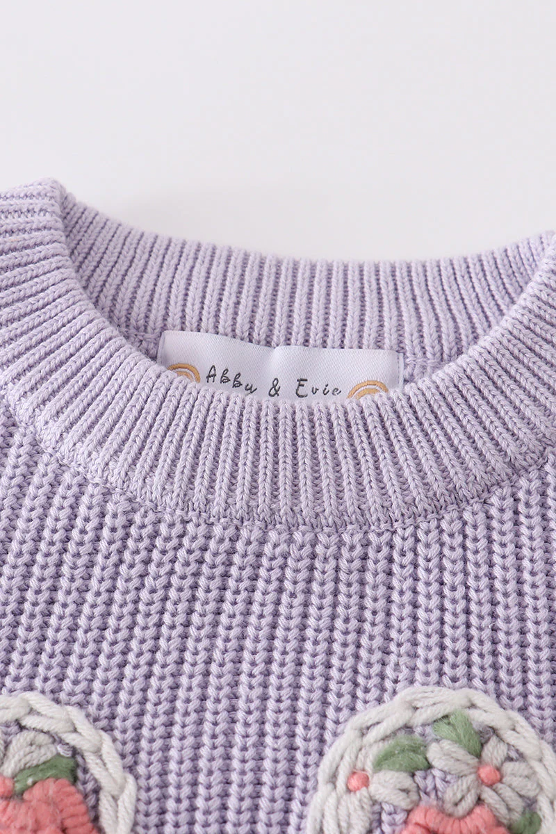 Hand made bunny sweater - Image 3