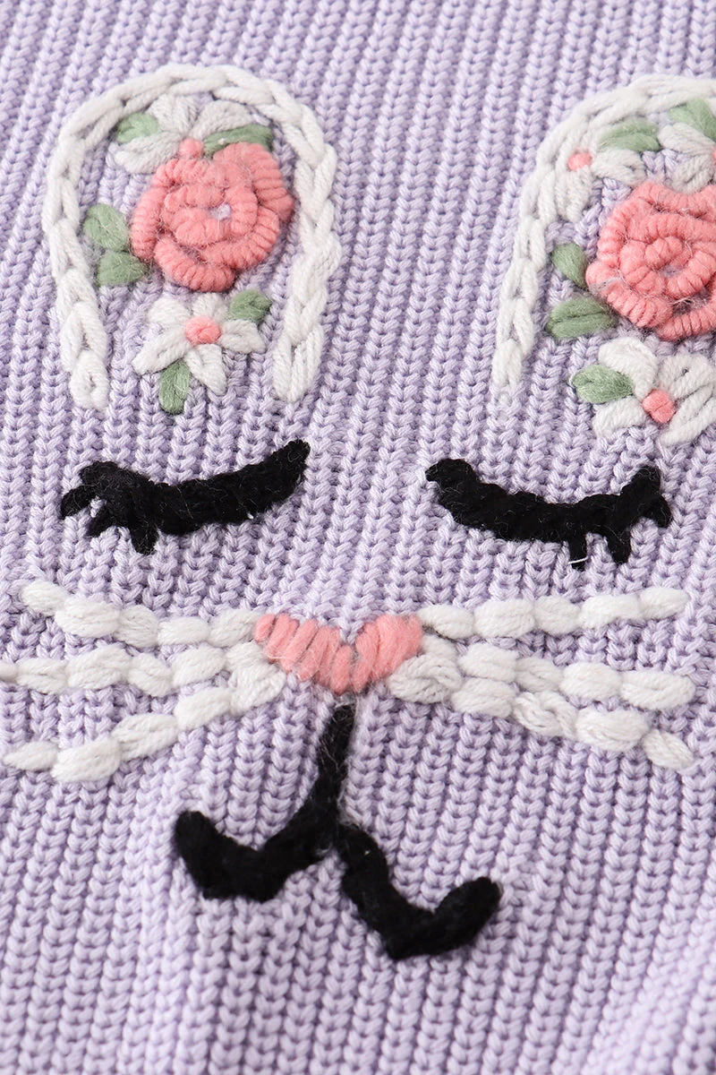 Hand made bunny sweater - Image 4