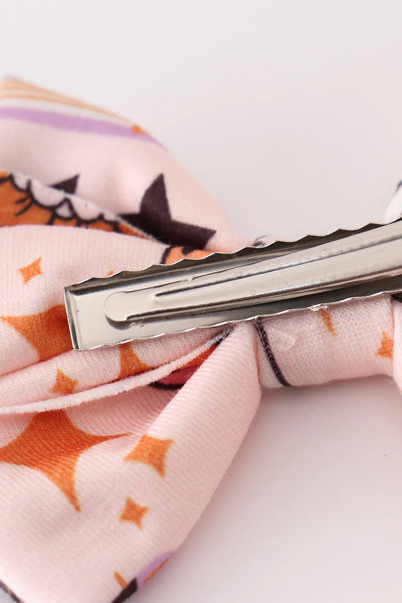 Happy halloween piggie hair bow - Image 4