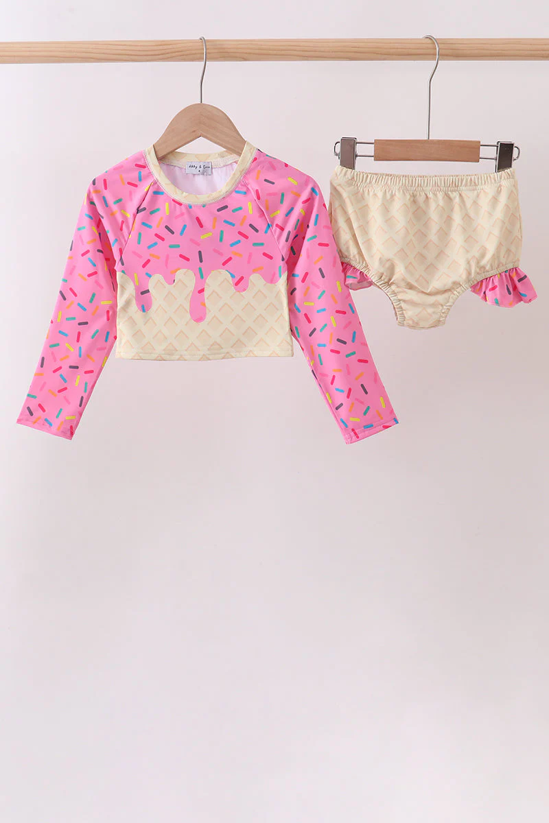 Ice Cream UPF Rashguard Set
