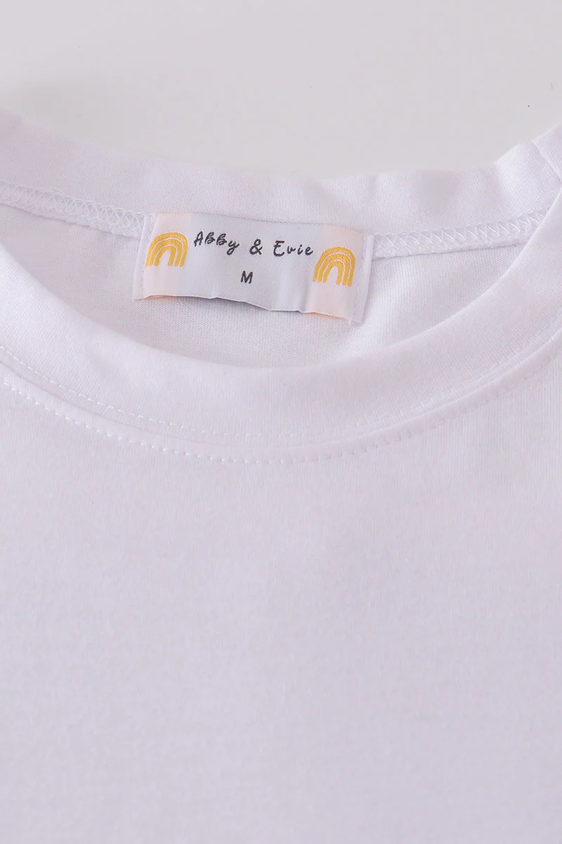 Premium Ivory basic T-shirt Kids and adult - Image 11