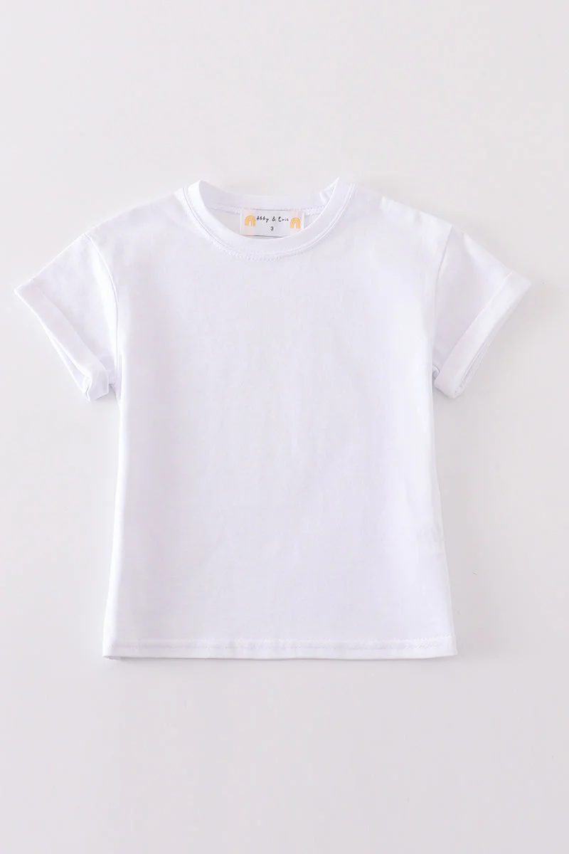 Premium Ivory basic T-shirt Kids and adult - Image 5