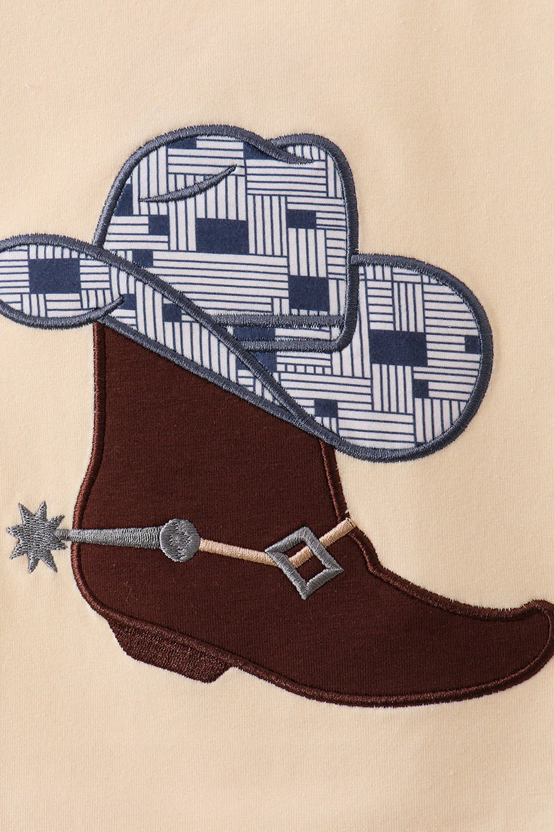 Khak boot applique top - Image 2