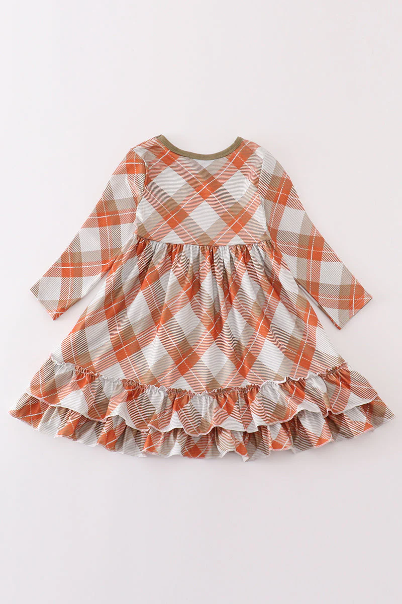 Khaki gingham mom&me dress - Image 6