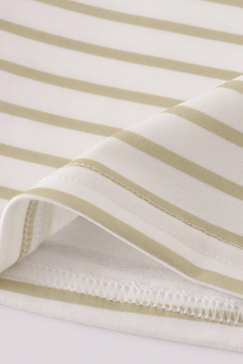 Khaki stripe top - Image 3