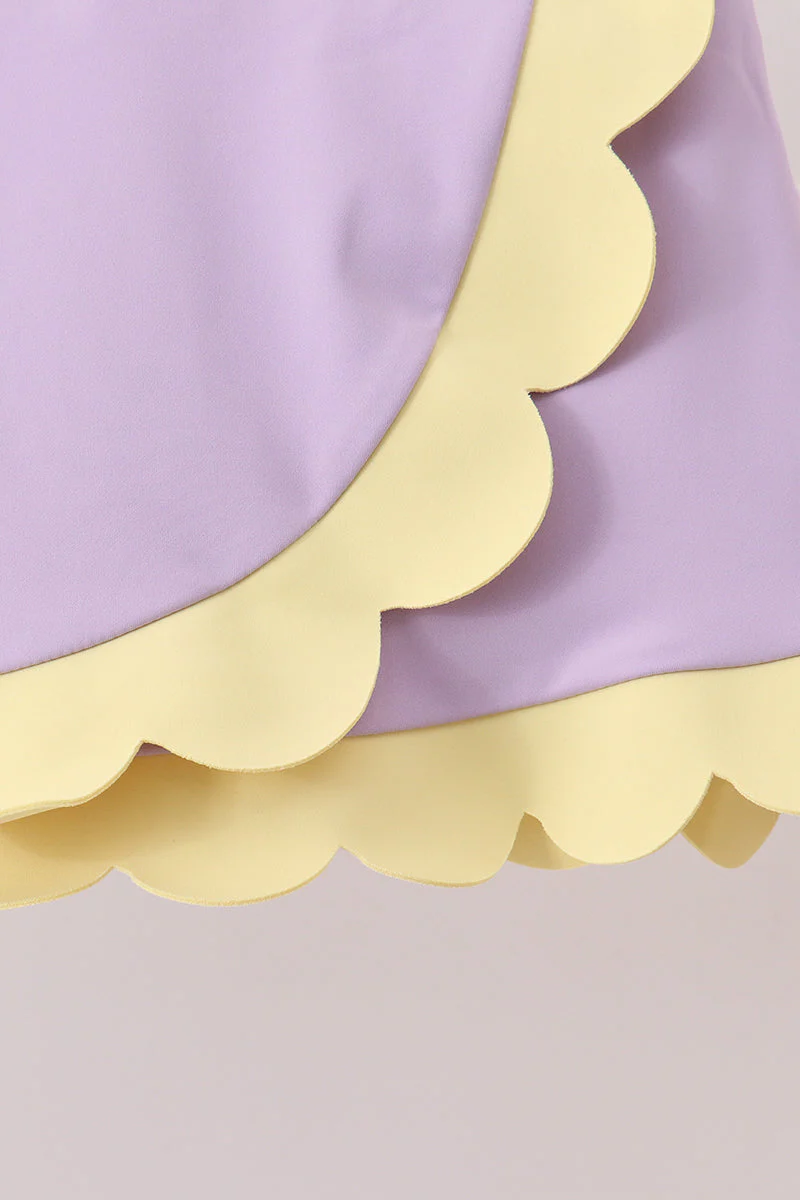 Lavender Performance Scalloped Skorts Set - Image 4