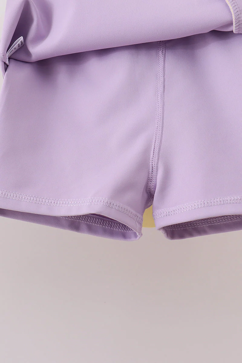 Lavender Performance Scalloped Skorts Set - Image 6