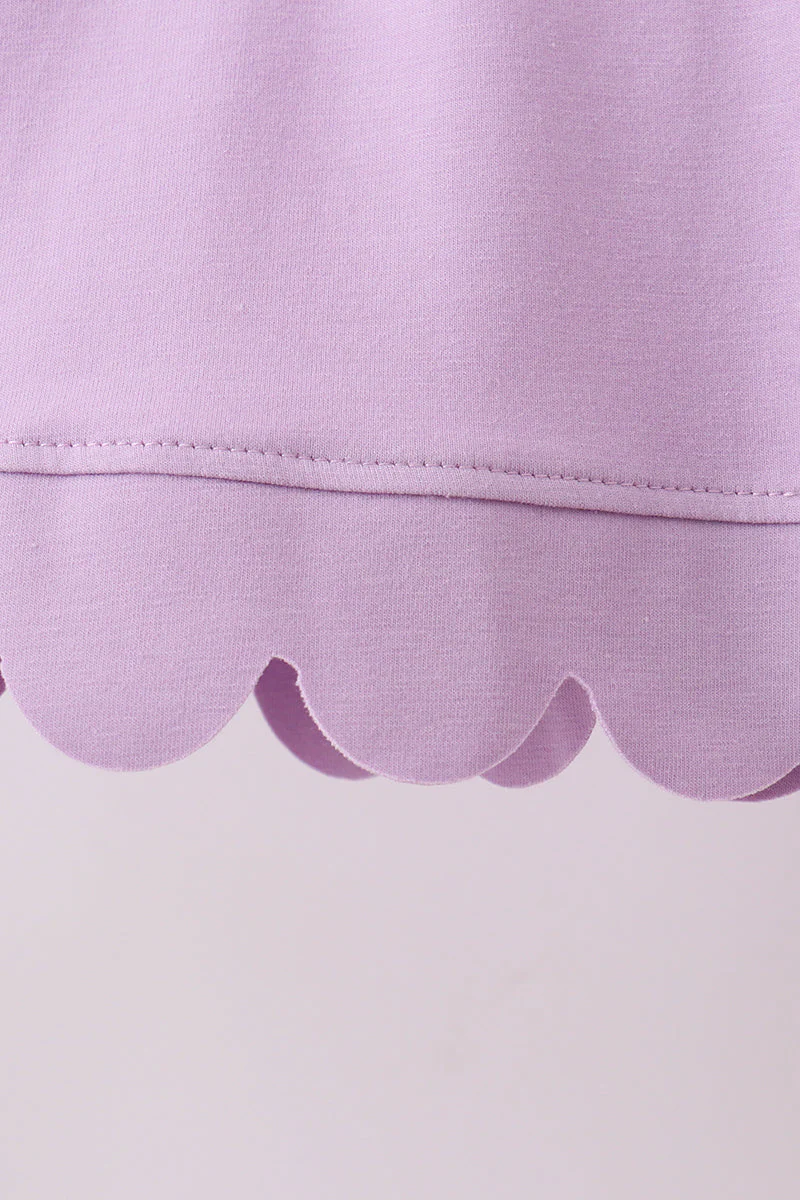 Lavender Scalloped Polo Set - Image 4
