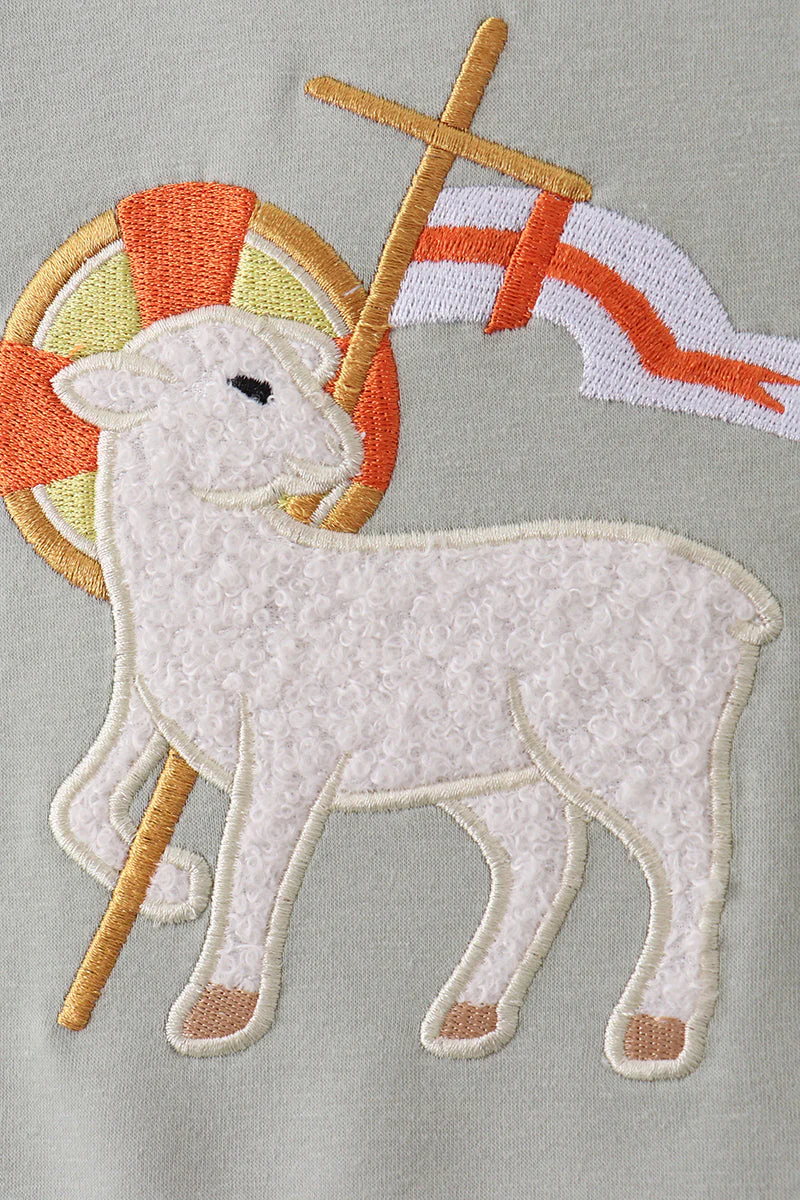 Lawb of god applique top - Image 2
