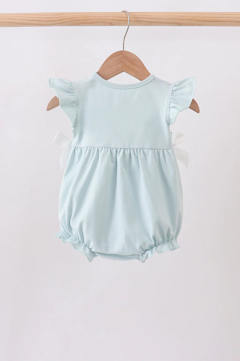 Light blue character embroidery ruffle bubble - Image 5