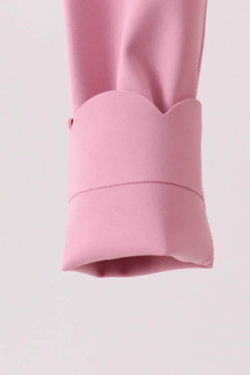 Lilac Scalloped Yoga Active Leggings - Image 4