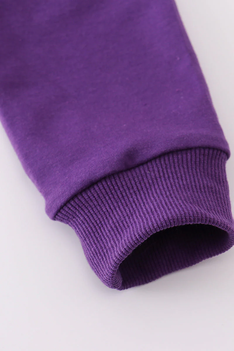 LSU glitter hoodie top - Image 3