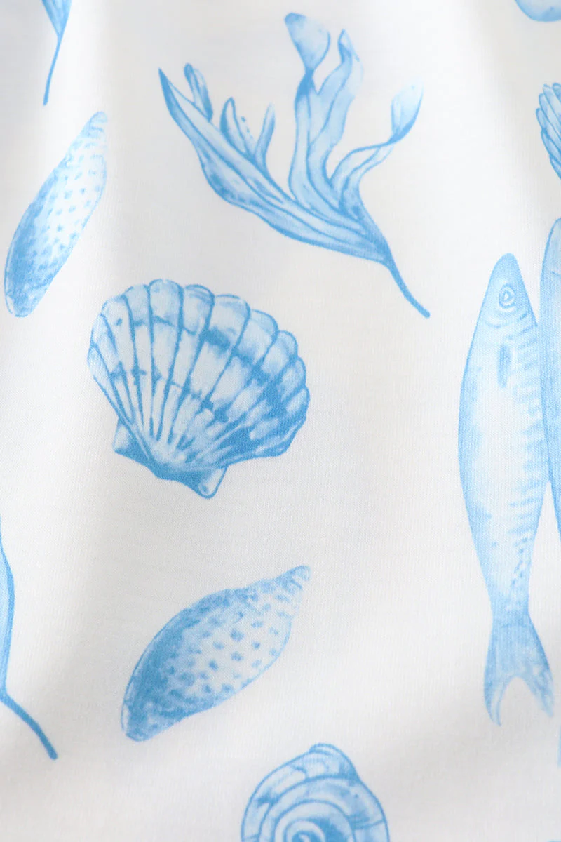 Marine creature print dress mom & me - Image 13