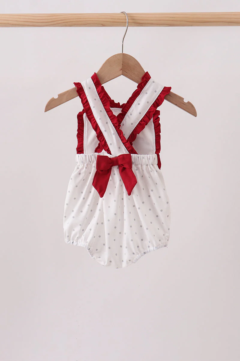 Maroon Alabama Elephant Applique Ruffle Bubble - Image 4
