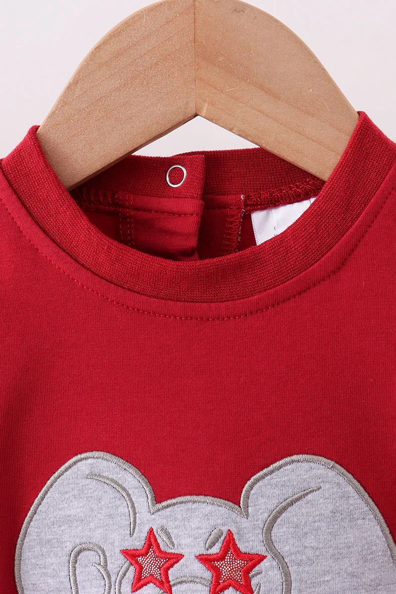 Maroon elephant Alabama football applique bubble - Image 2