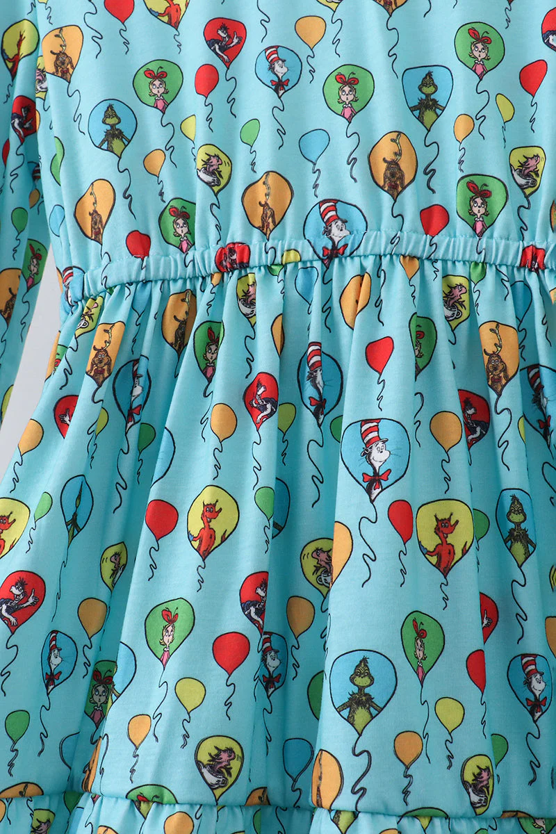 Mint Dr. Seuss print women dress - Image 3