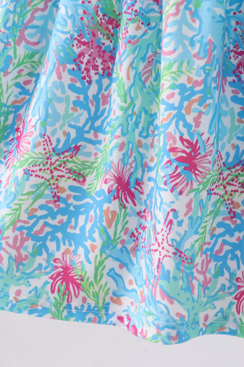 Mint island bloom ruffle dress - Image 3