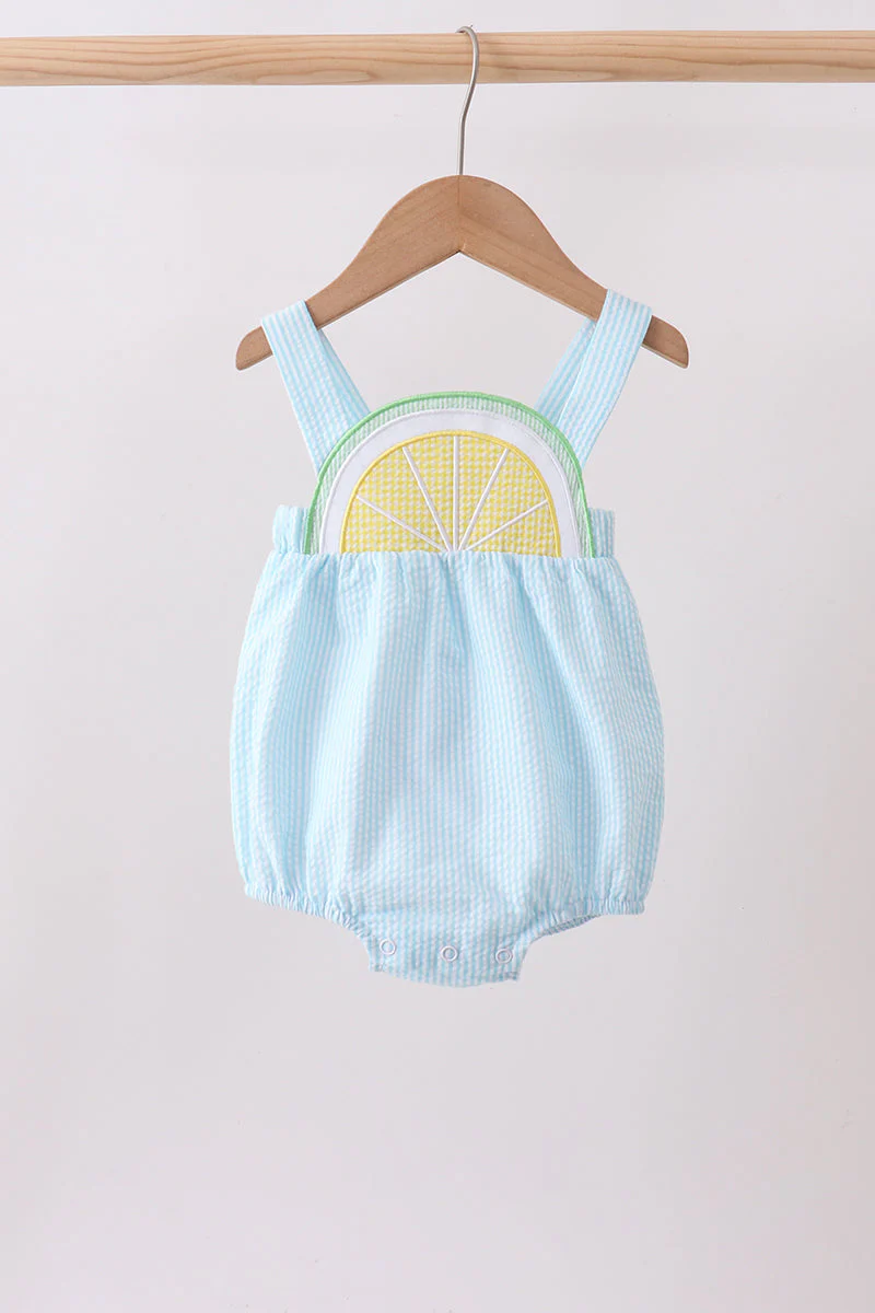 Mint lemon ruffle bubble