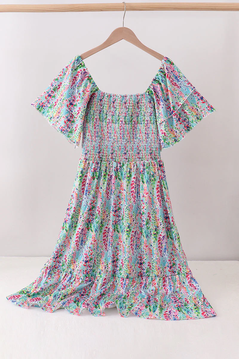 Mint Lilly Smocked Women Dress