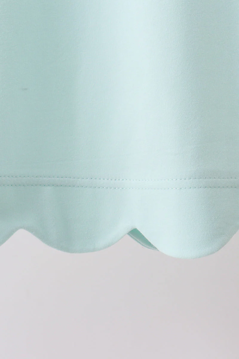 Mint Scalloped Bow Dress - Image 3