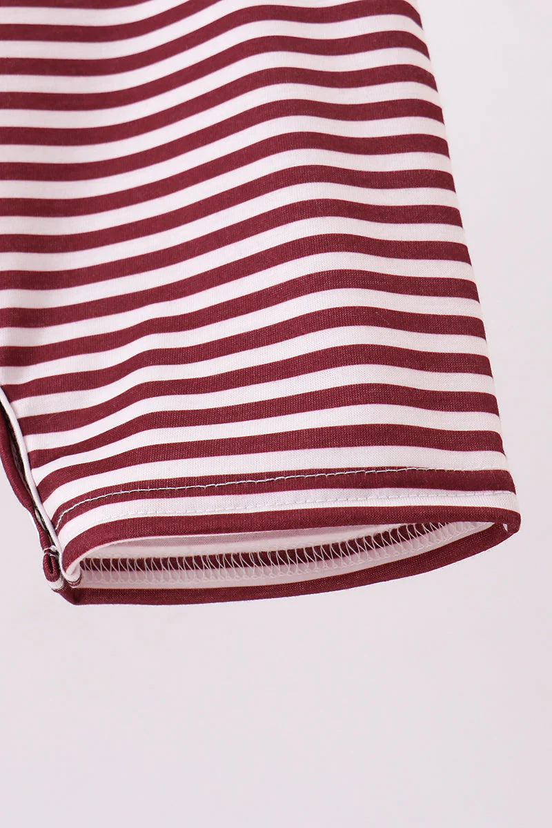 Mississippi Hail State smocked stripe jonjon - Image 4