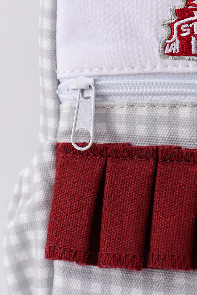Mississippi state bulldogs embroidery girl backpack - Image 3