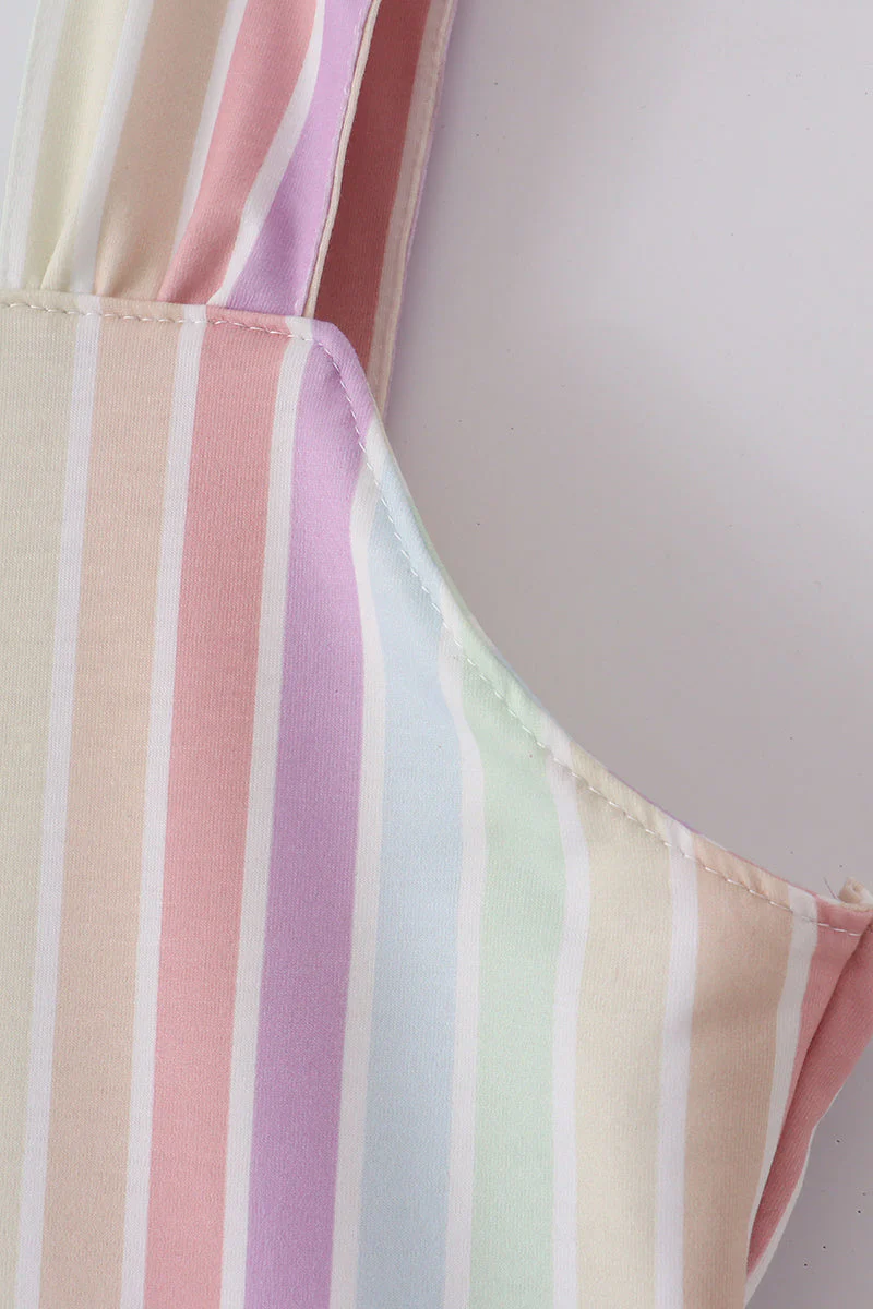 Multicolored stripe women dress - Image 4