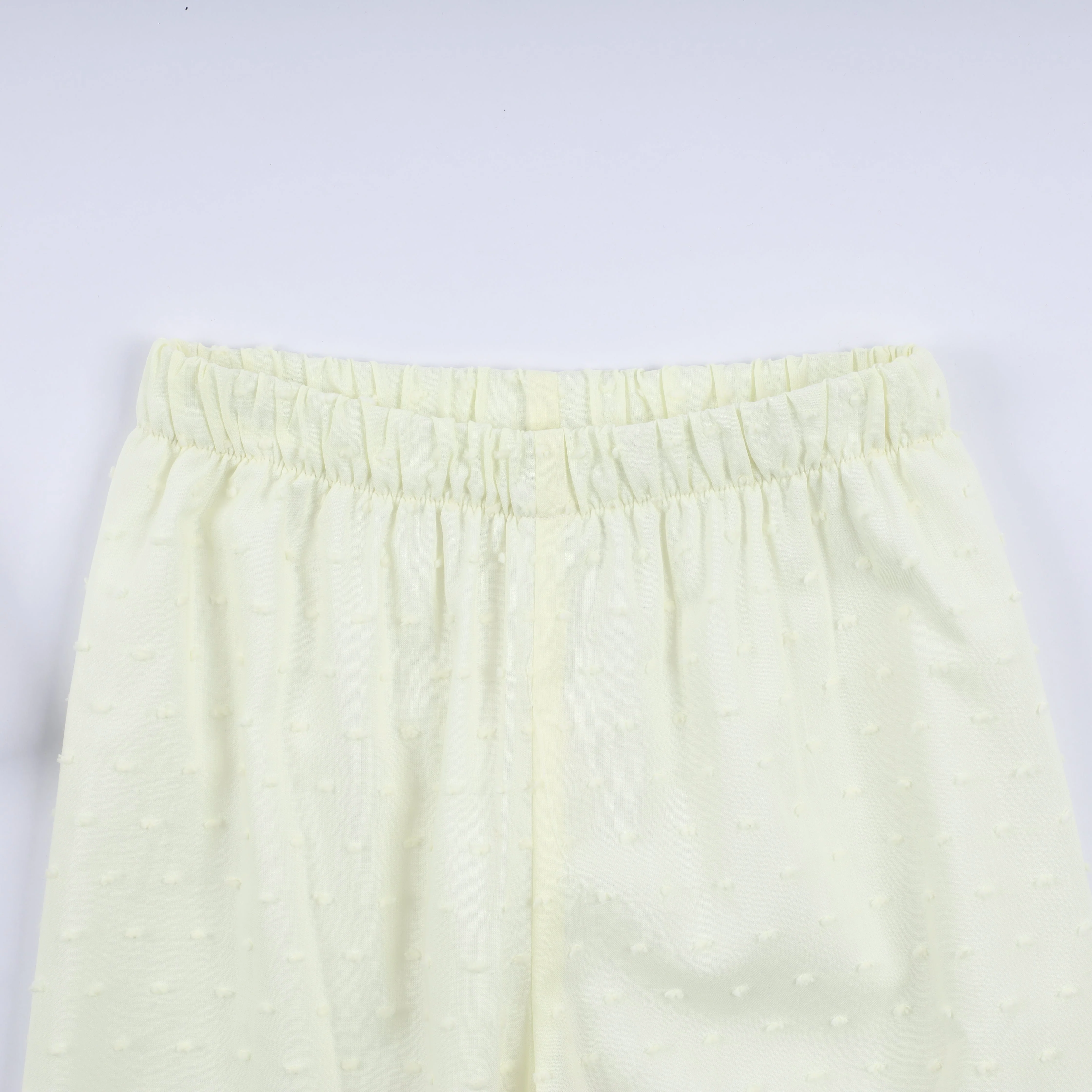 Mustard character hand smocked ruffle pants set - Image 2