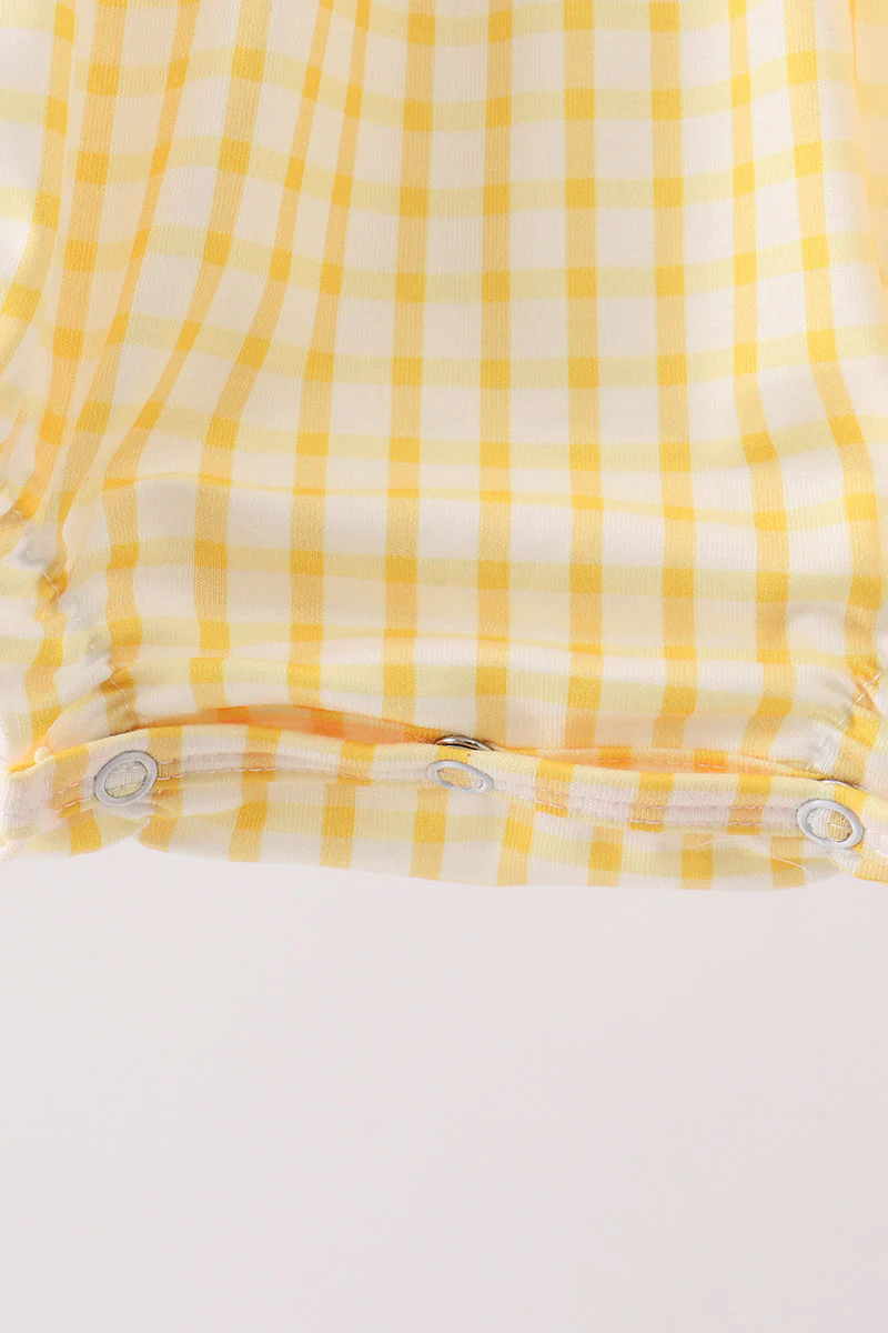 Mustard Honey Bear Embroidered Bubble - Image 4