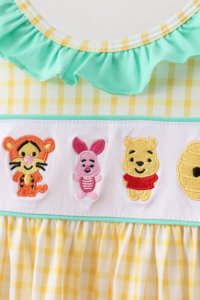 Mustard Honey Bear Embroidered Set - Image 2