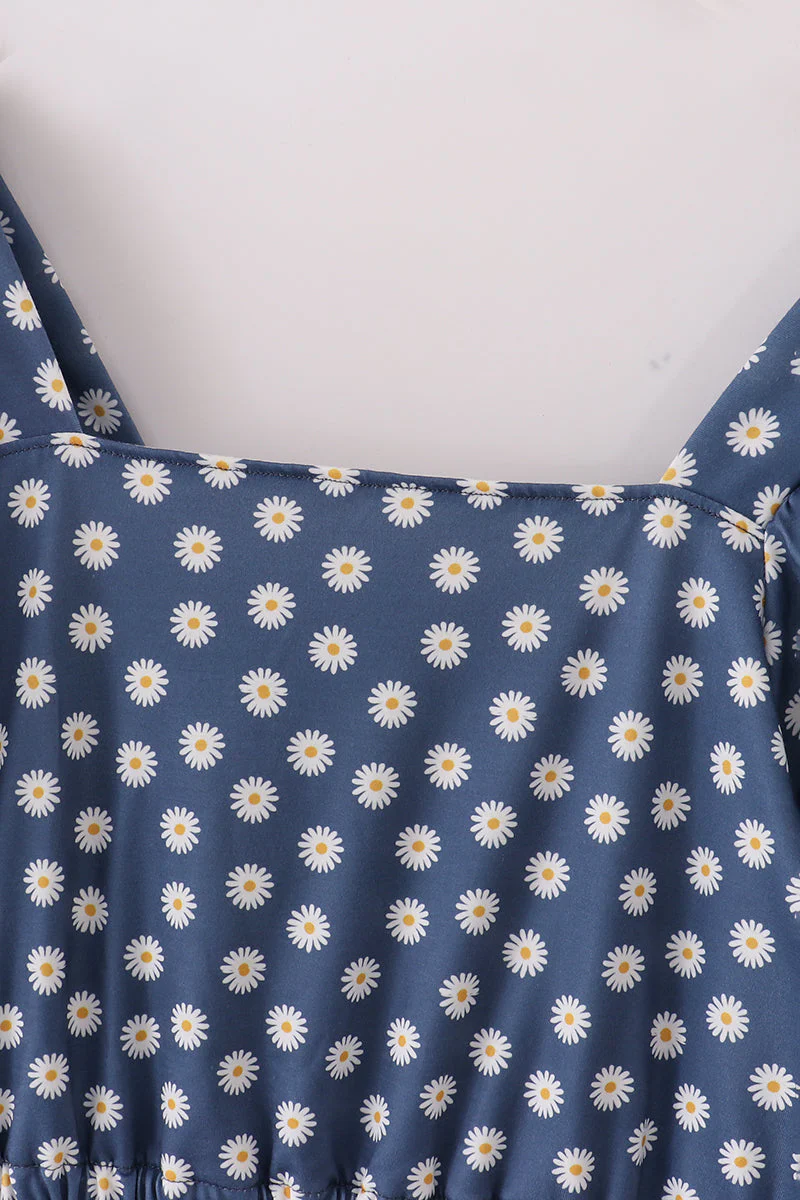 Navy daisy print mom dress - Image 2