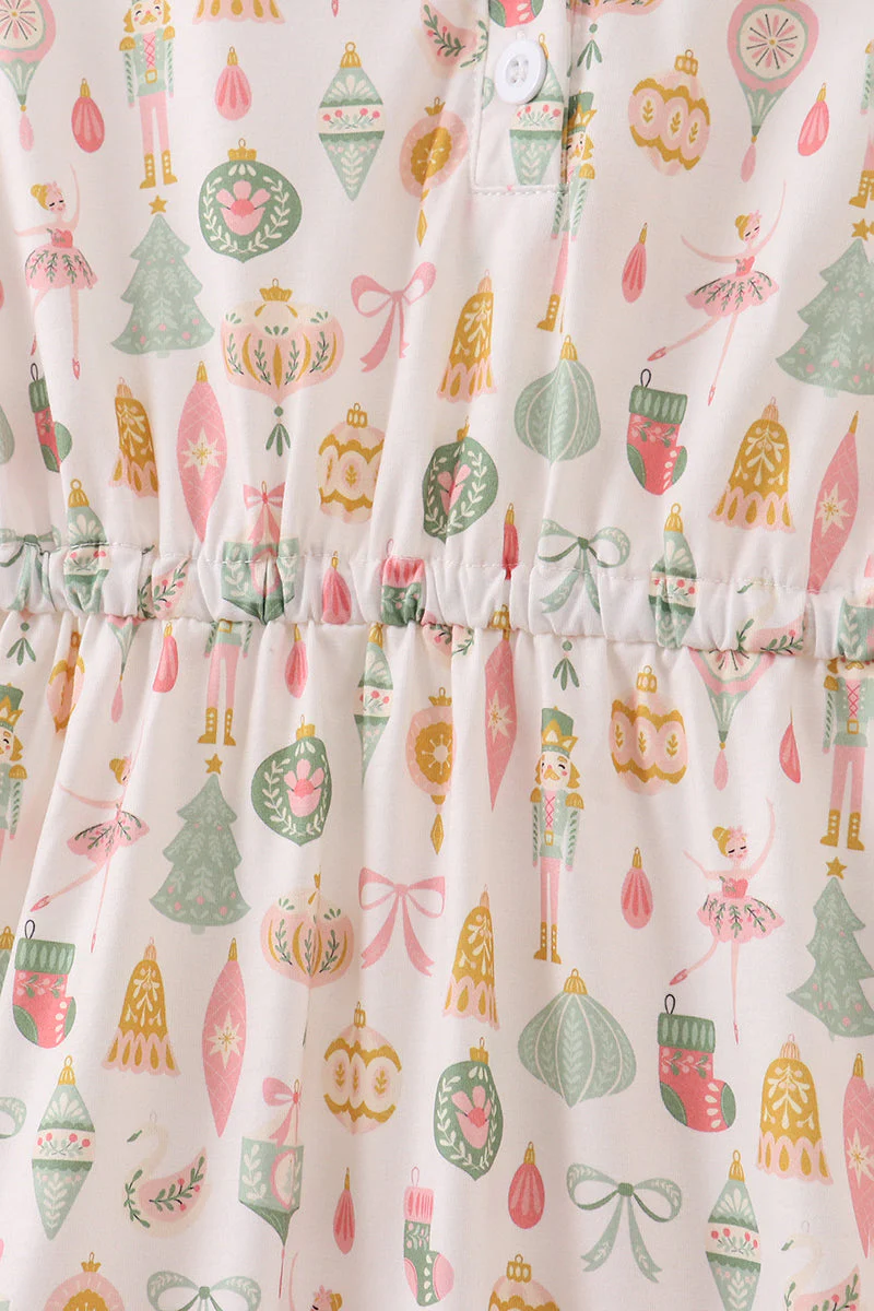 Nutcracker print tiered mom dress - Image 3