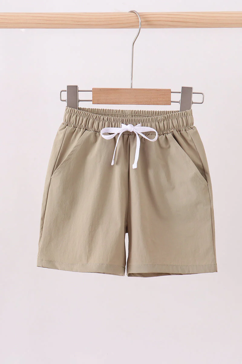 Oatmeal pocket performance shorts