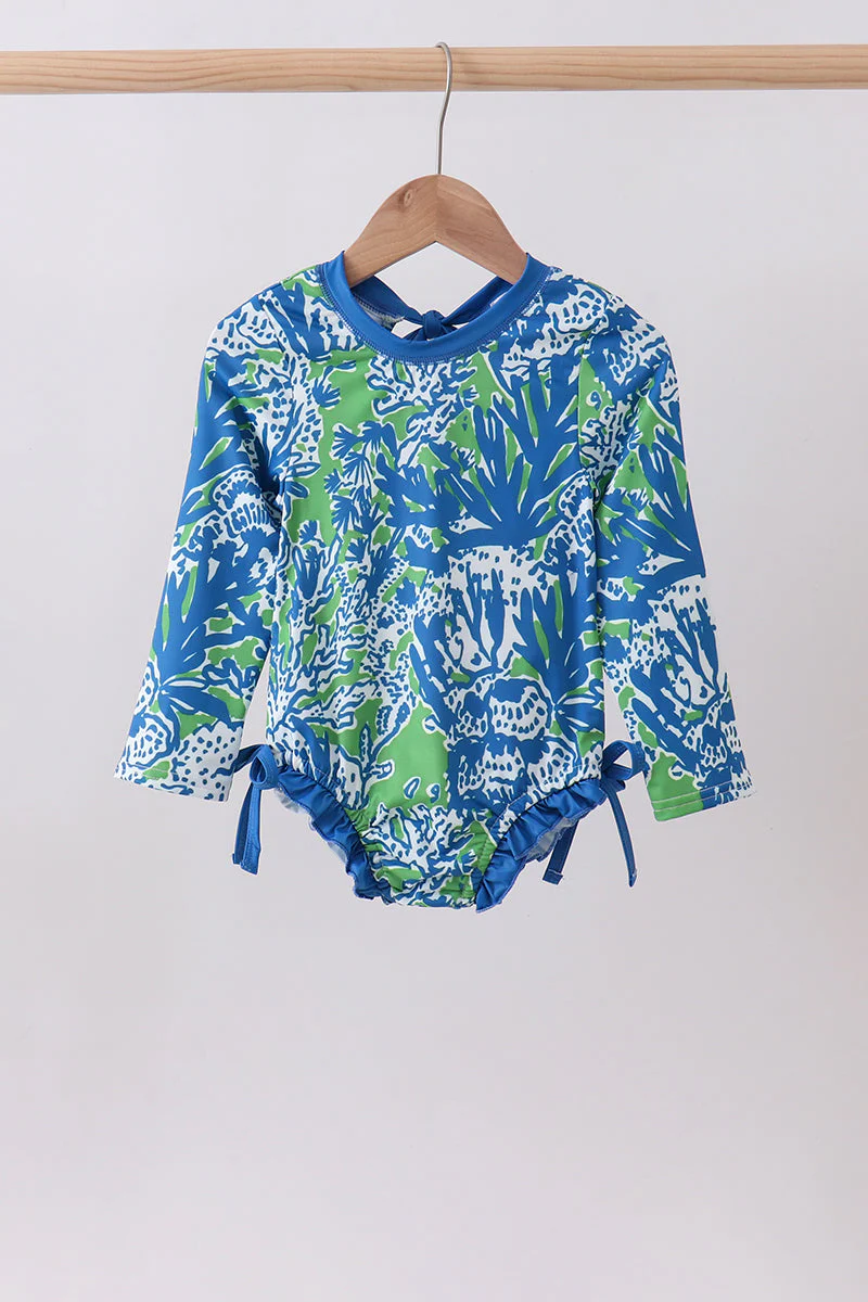 Ocean garden splash rashguard