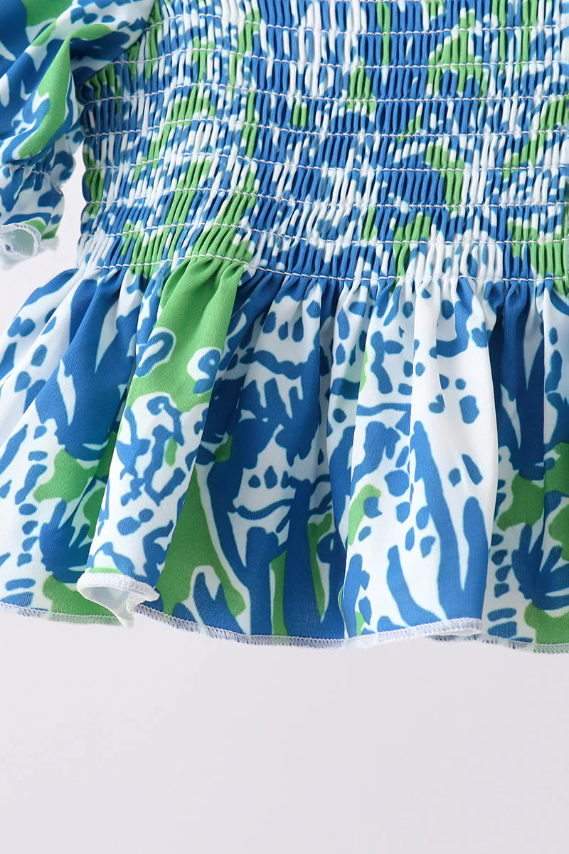 Ocean garden splash ruffle 2pc set - Image 4
